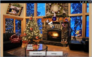 Christmas Fireplace LWP Deluxe screenshot 0