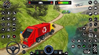 Camion à ordures Offroad: Jeux de conduite screenshot 2