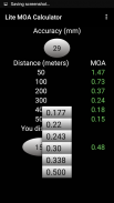 Lite MOA Calculator screenshot 1