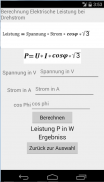 Elektrische Leistung Berechnen screenshot 11