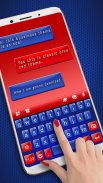 Red Blue Classic Tastatur-Thema screenshot 2