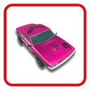 Bienes Aparcamiento Pink Car Icon