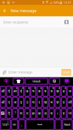 नियॉन बैंगनी कीबोर्ड 💜 screenshot 1