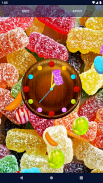 Sweet Candy Clock Wallpaper screenshot 2