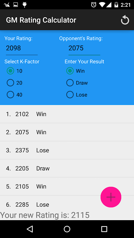 Chess Fide Rating Calculator APK for Android Download