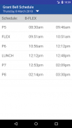 Grant Bell Schedule screenshot 2