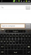 GO Keyboard BlackLeather theme screenshot 4