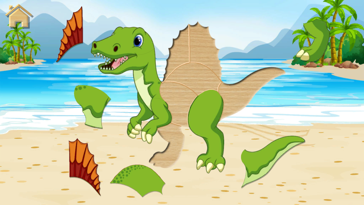 Dinosaur land 🦕: quebra-cabeça de dinossauro para crianças jogos grátis:  sons de dinossauro, quebra-cabeça e jogo de  correspondência::Appstore for Android