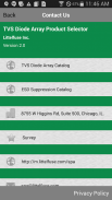 TVS Diode Array Part Selector screenshot 0