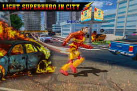 Kelajuan Super Light Hero City Misi Penyelamat screenshot 1