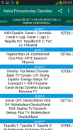Frecuencias Canales ASTRA screenshot 2