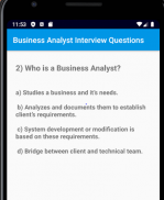 Business Analyst Interview Questions screenshot 1