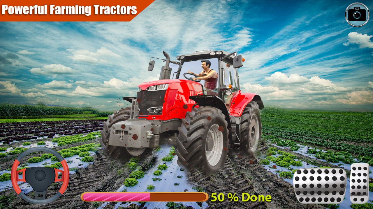 Jogo de simulador de agricultura com máquinas agrícolas caras - YELLOW  TRACTOR 