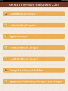 Omega 3 & Omega 6 Dietary Fat Foods Sources Guide screenshot 5