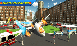 Emergency Firefighting Airplane Rescue 2019 screenshot 2