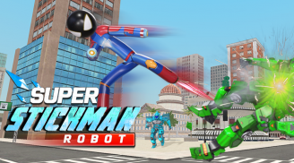 Robot Bike Stickman Rope Hero screenshot 2