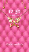 Pink Butterfly Theme – AppLock screenshot 2