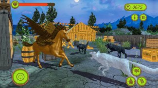 Flying Unicorn Horse Family Jungle Survival screenshot 3