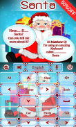 Santa Emoji GO Keyboard Theme screenshot 2