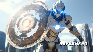 capitão Super Herói ferro mech screenshot 5