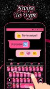 Pink Black Keyboard Theme screenshot 2