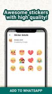 Emoji Love Stickers for Chatting Apps(Add Sticker) screenshot 3