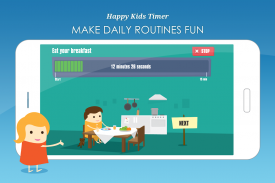 Happy Kids Timer — 面向孩子们的的早上教育游戏。 screenshot 0