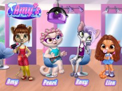 Salón de Belleza de Amy: gatitas cambian su imagen screenshot 6