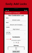 Combination Lock Manager screenshot 6