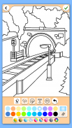 Train game: coloring book screenshot 6