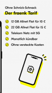 fraenk: Die Mobilfunk App screenshot 1