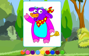 Coloring Game-Bright Bulls screenshot 2