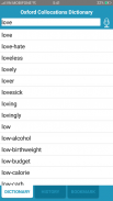 OXCOLL - Collocations Dictionary screenshot 0