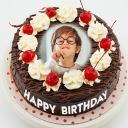 Name Photo On Birthday Cake - Birthday Photo Frame Icon