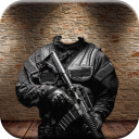 Army Fashion Suit Photo Maker Icon