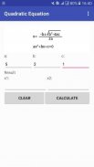 Quadratic Equation Calculator screenshot 3