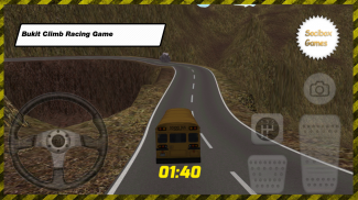Bus Sekolah Bukit Climb Racing screenshot 2