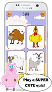 لعبة الذاكرةحيوانات المزرعة screenshot 1