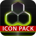 GLOW LIME icon pack HD 3D