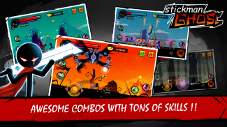 Stickman Ghost: Chiến Binh Ninja - Game Offline screenshot 2