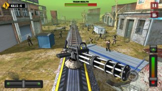 Train shooting - Zombie War screenshot 0