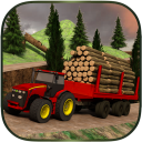 Log Transporter Tractor . Icon