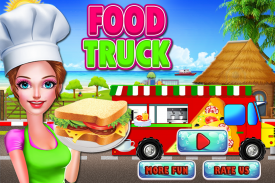 Food Truck Cooking Land: Crazy Chef Kitchen Game screenshot 0