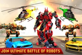 Helicopter Robot Transformation- Robot Games screenshot 4