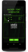 Hacker Font - Glitch Generator screenshot 1