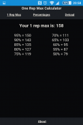 The One Rep Max Calculator screenshot 3