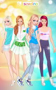 Lovely sisters dress up game screenshot 5