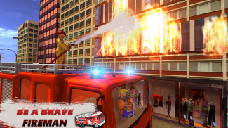 American FireFighter Hero: Fire Truck Simulator screenshot 1