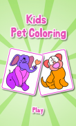 Coloring Game-Kids Pets Fun screenshot 4