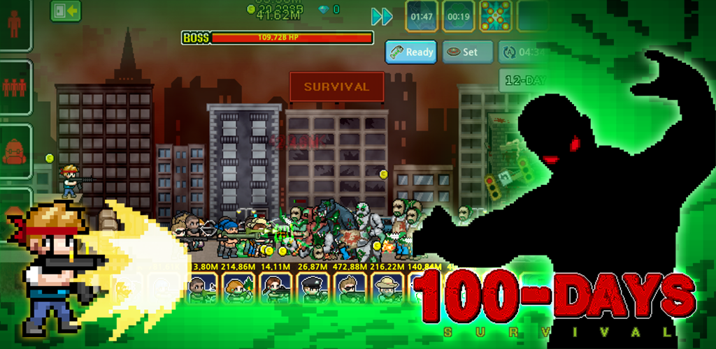 Зомби на 100 дней. 100 Days Zombie Survival.